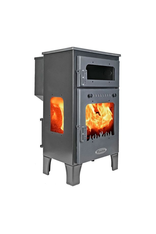 Jupiter Fırınlı Pelet Ve Odun Sobası Çam Pelet 10kw. Ce Onaylı Soba Eco Design Pelet Soba - 6