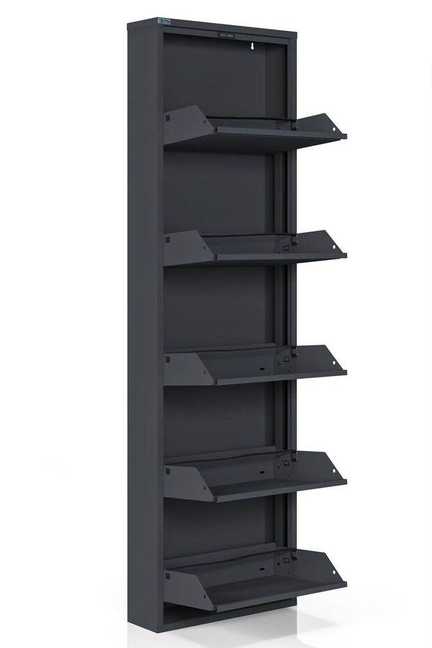 5'li Metal Ayakkabılık - Antrasit - 3