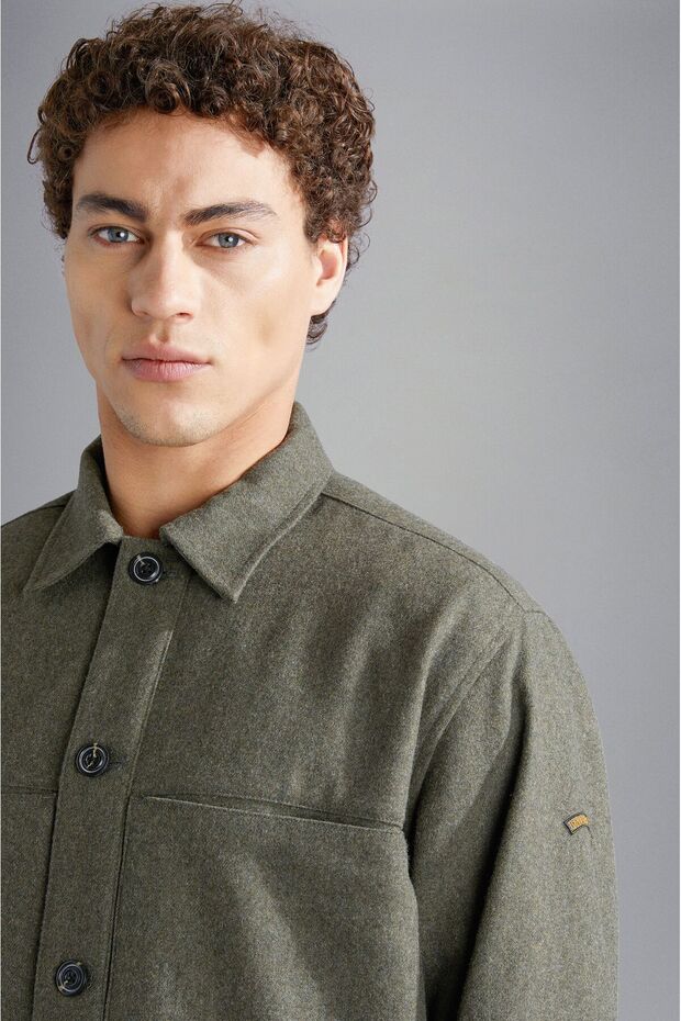 MEN'S WOOLLEN OVERSHIRT - 3
