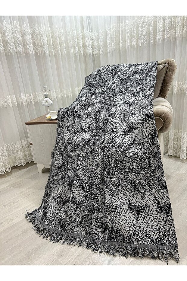 Cotton Sofa - Sofa Bed Cover 170X220 Alaca Black