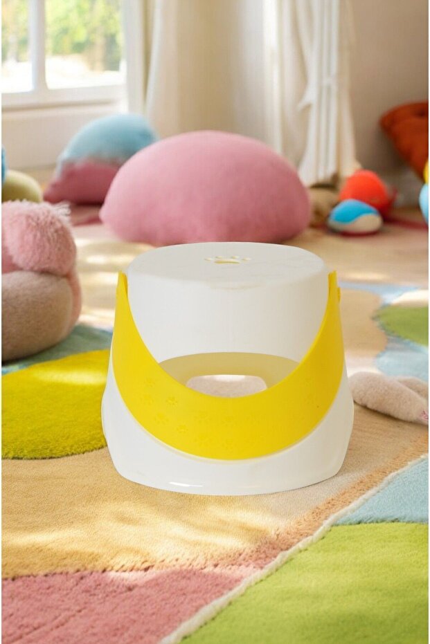 Pati Desenli Kreş Taburesi -sarı - 3