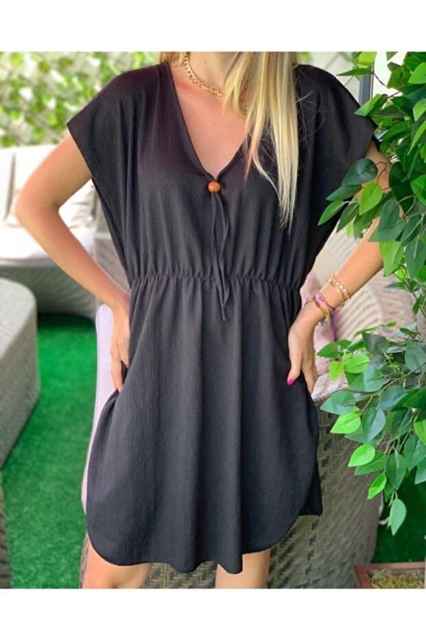 Kadın Siyah Pareo - 1