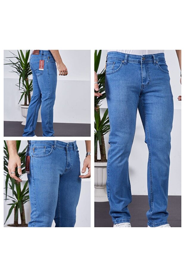 Üst kalite regular kot pantolon - 1