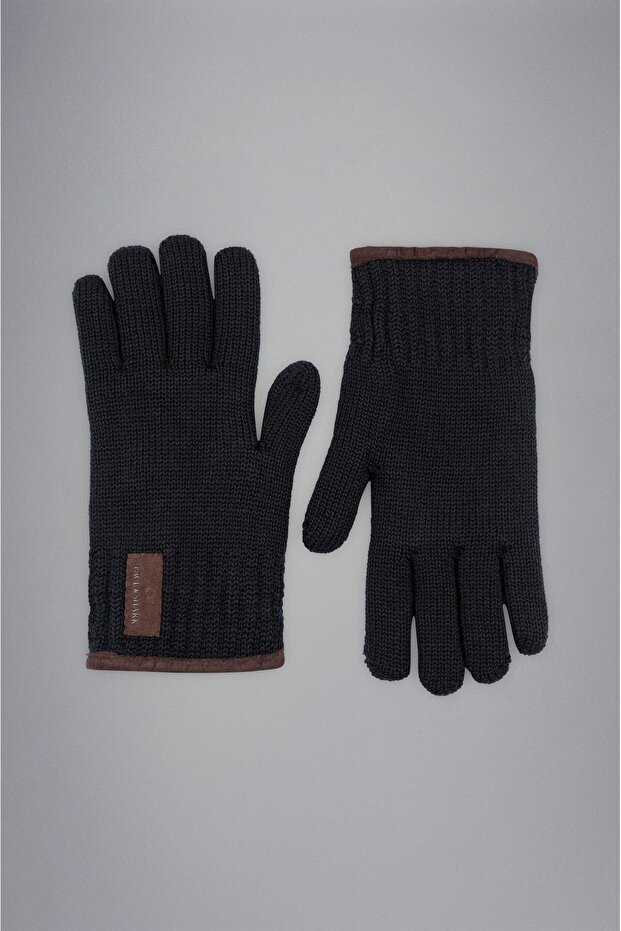 WOOL KNIT GLOVES - 1