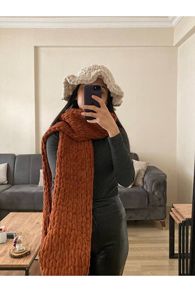 El Örgüsü Atkı Puffy Moda Biçer - 4