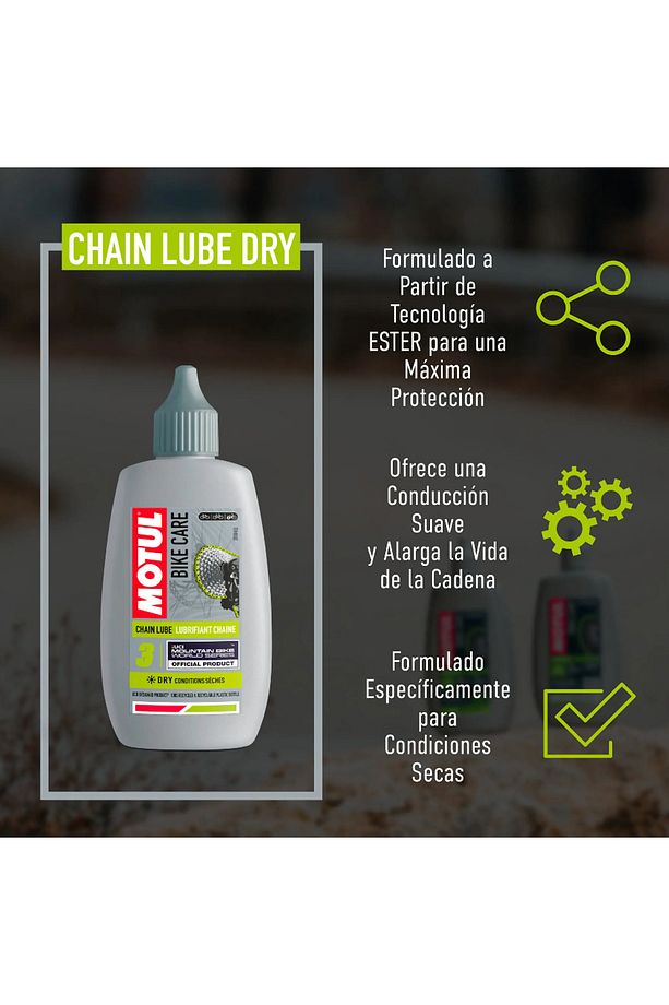 BİSİKLET ZİNCİR YAĞI DRY KURU 100ML - 4