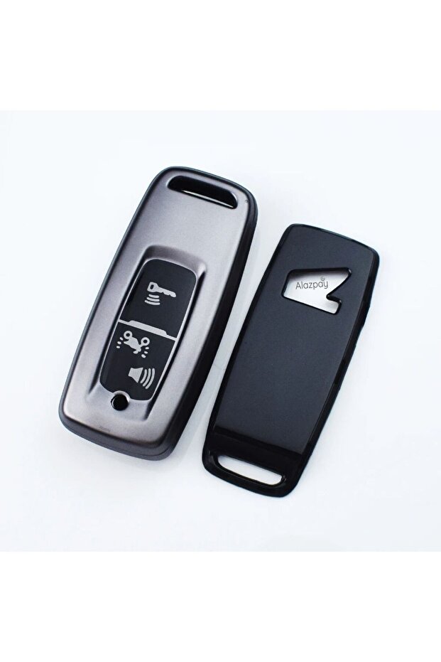 Honda Pcx & Xadv Compatible Patterned Tpu Key Case Cover Gray (2021-2022-2023- 2024)