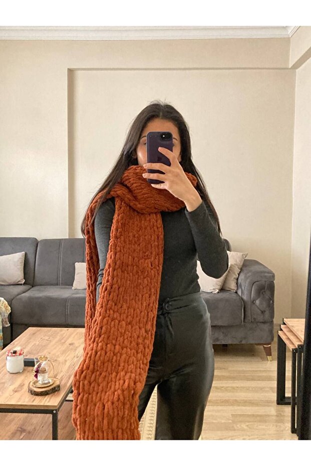 El Örgüsü Atkı Puffy Moda Biçer - 2