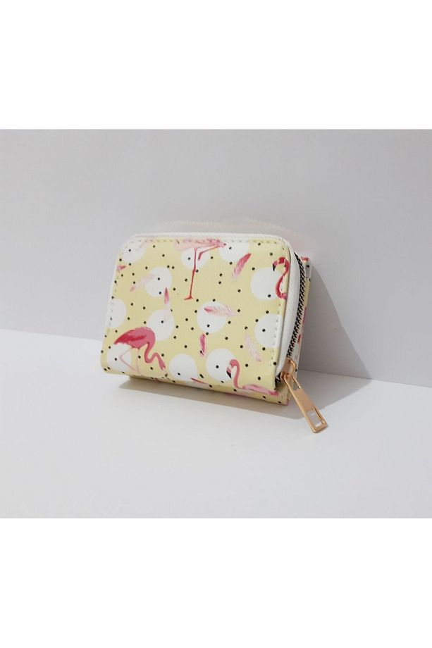 Çocuk Cüzdan 11x8 CM Flamingo Desenli Çocuk Cüzdanı - 7