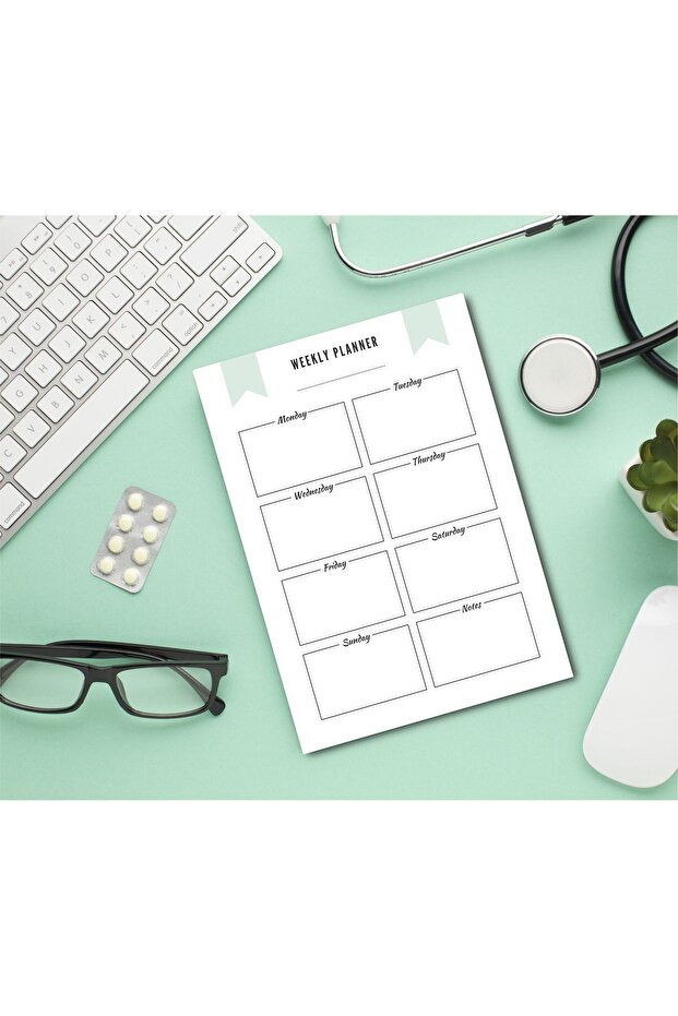 Minimal English Daily and Weekly Planner/To Do List/Notebook/Notepad/Memopad A5 - 5
