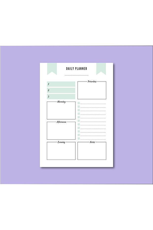 Minimal English Daily and Weekly Planner/To Do List/Notebook/Notepad/Memopad A5 - 2