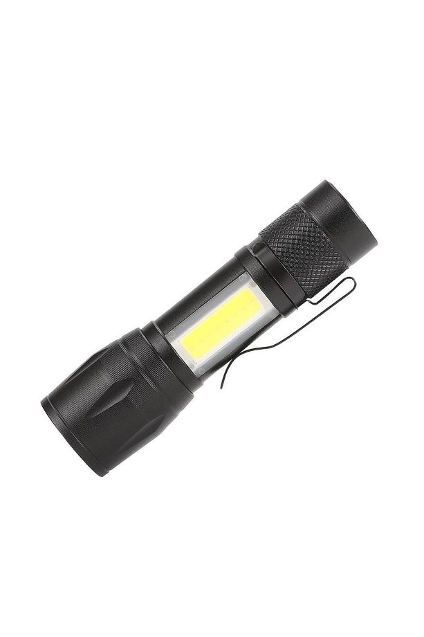 Juston Hp28 Taşınabilir Şarj Edilebilir El Feneri Siyah - 1