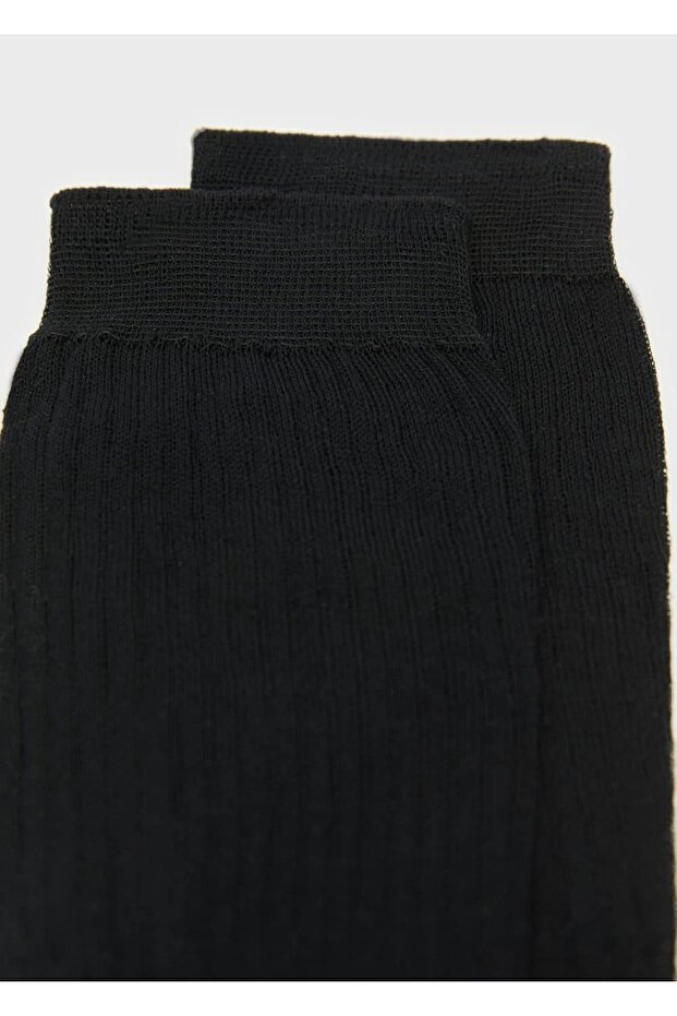 Pamuklu ribana çorap - 3