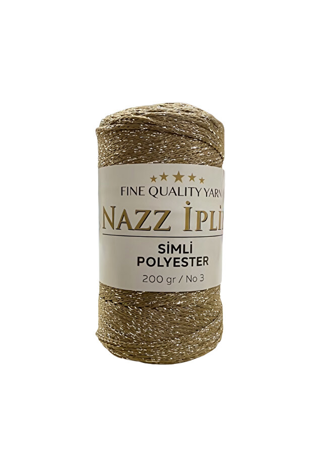 Glitter Polyester Macrame Hand Knitting Thread 200 Gr - 1