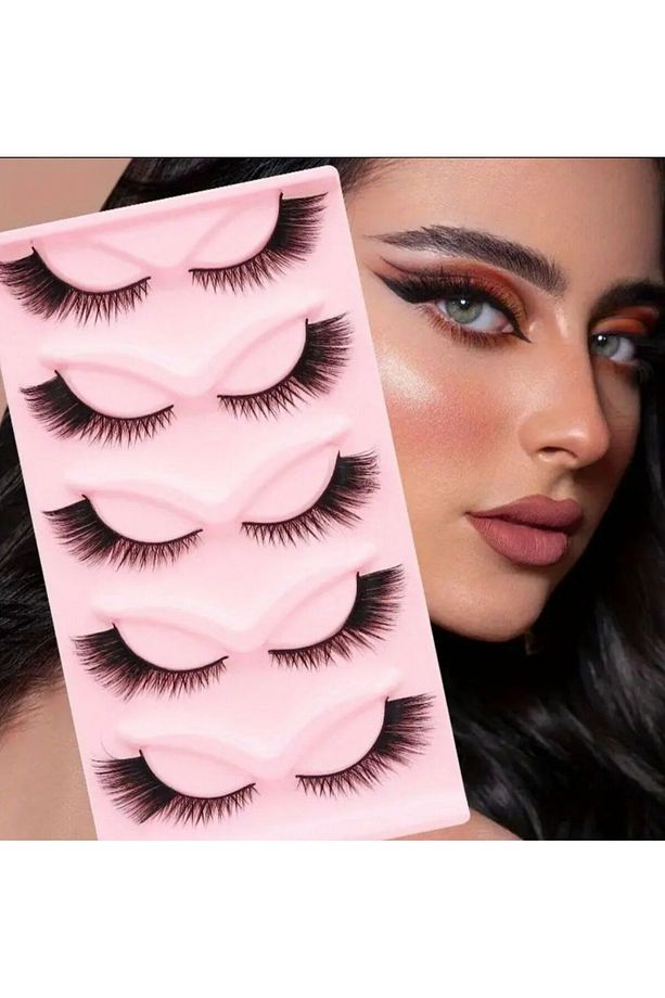 Çekik Model 5’li İpek Takma Kirpik - 4