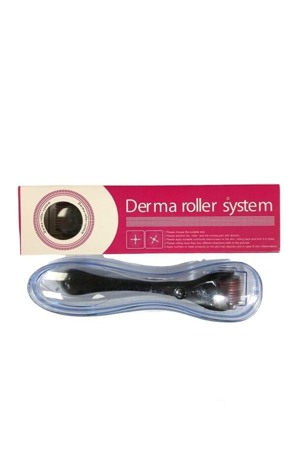 Drs Derma Roller Massager - 0.50mm, 540 Needles, Blue Water Serum Comb, Hair, Face, Body