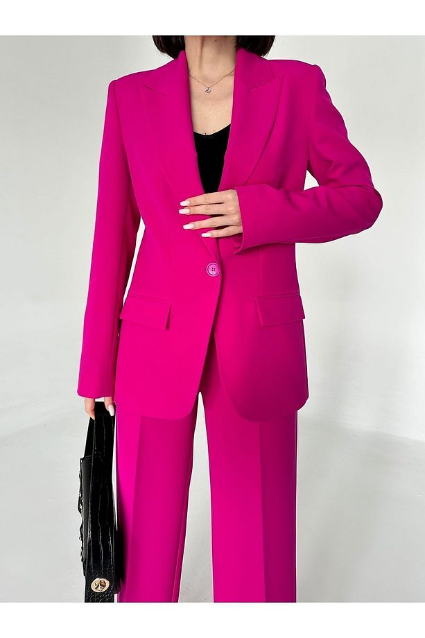 Blazer Takım Elbise Tek Düğme Ceket Pantolon - 6