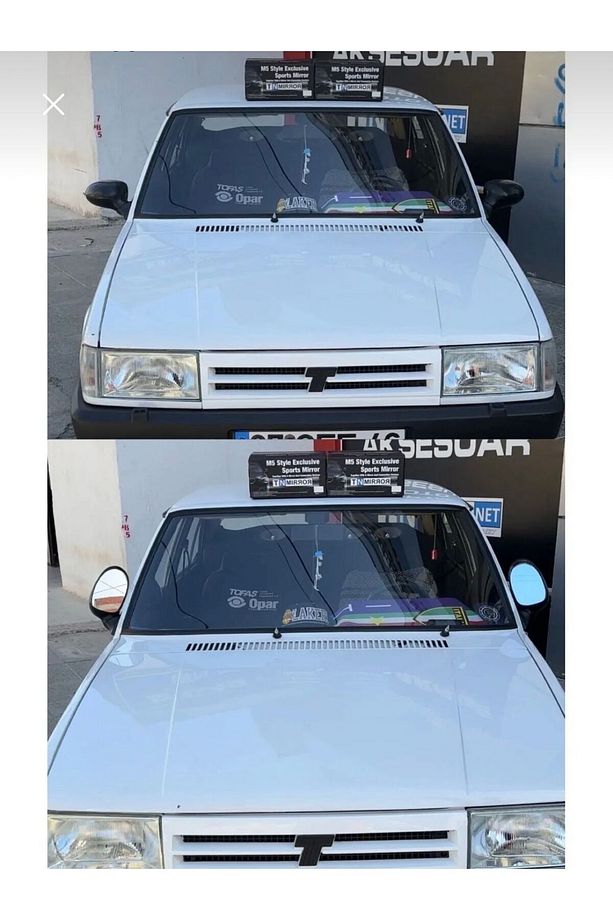 TOFAŞ M5 TİP MANUEL KATLANIR AYNA SETİ - 1