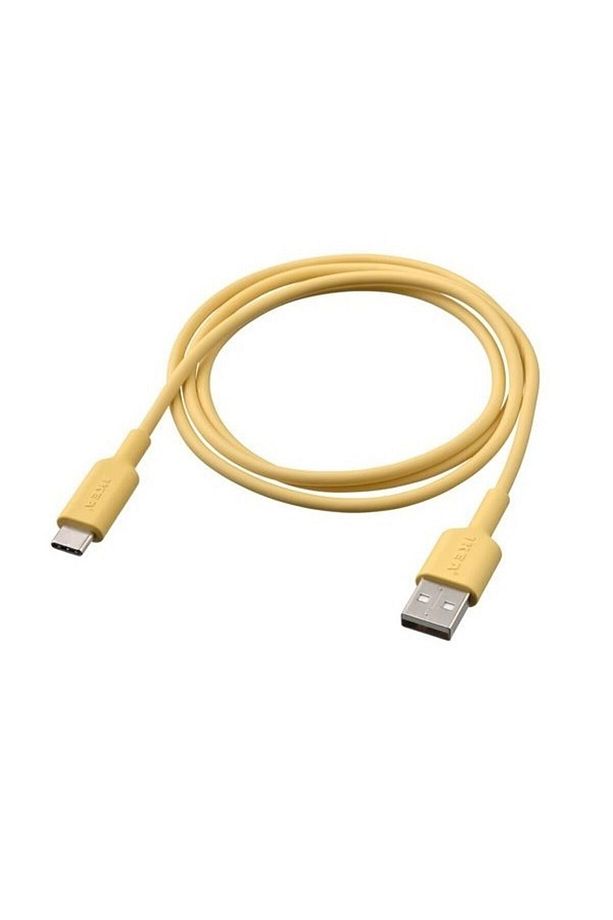 Type-c, 3  Amper  Uyumlu Yüksek Hızlı Şarj Kablosu Usb-c, Usb Kablo, Açık Sarı, 1 M, 480 - 1