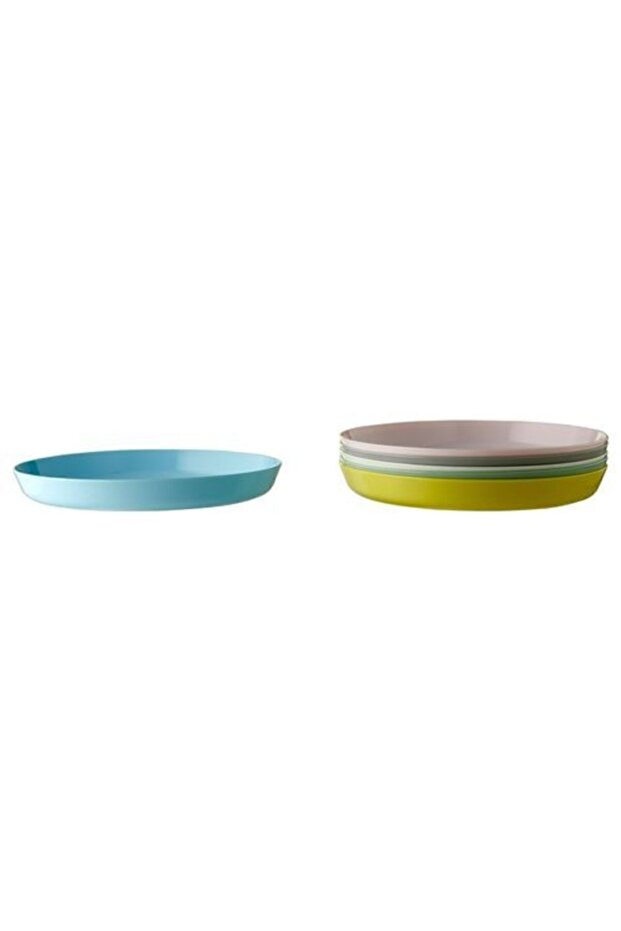 Pastel Tones 6 Piece Plank Plate Set,