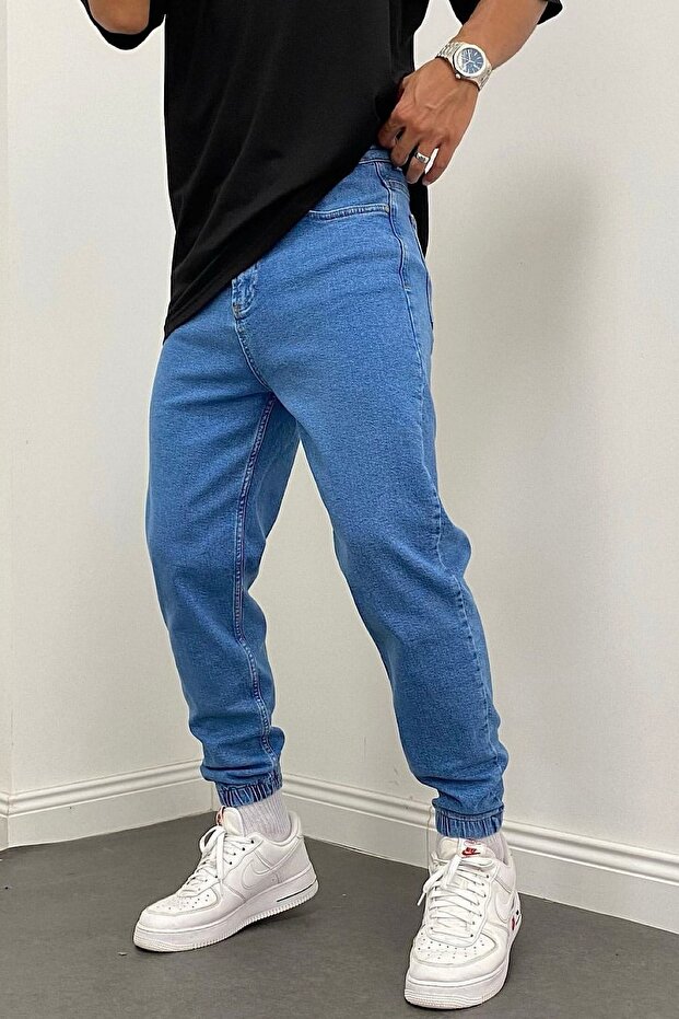 Jogger Jeans with Elastic Legs