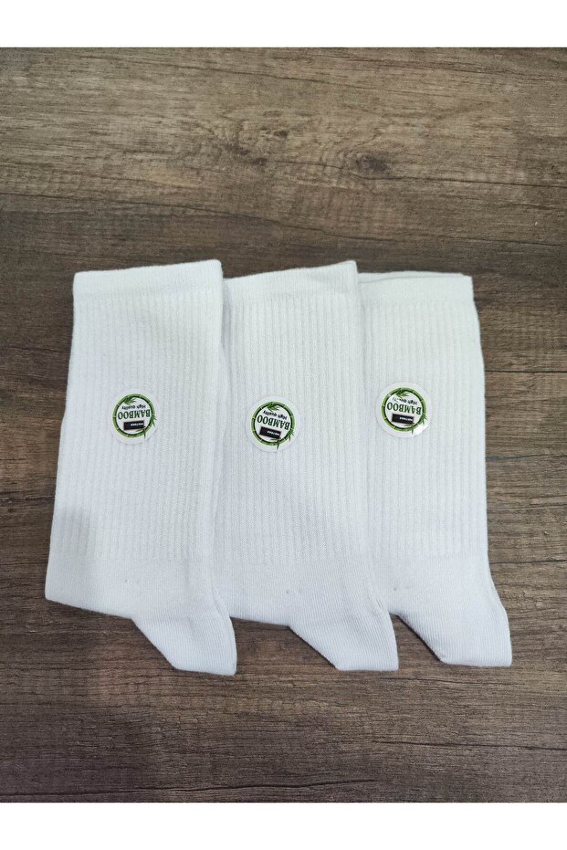 Unisex Bamboo Tennis Sports Socks Quality Soft Textured 3 Pairs Premium Series