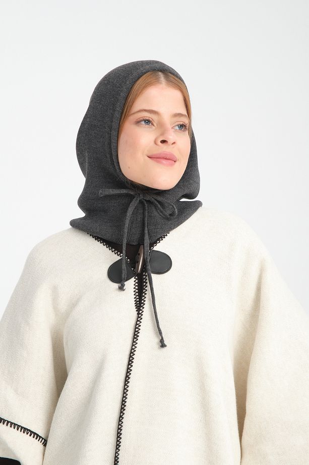 Ayarlanabilir Triko Başlık, Balaclava, Triko Başlık, Bere, Kapüşonlu Başlık, Triko Örgü Balaclava - 3