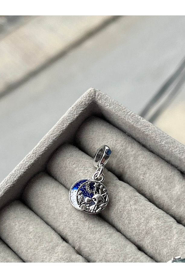 Tilki ve sincap (küçük prens charm ) / gümüş kaplama - 1