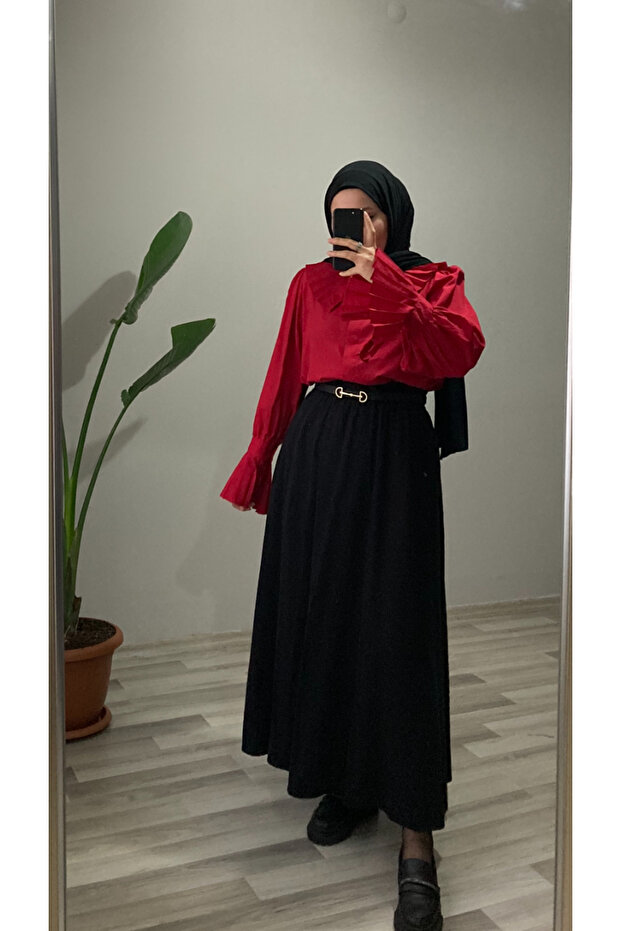 GABARDİN KUMAŞ ETEK - 1