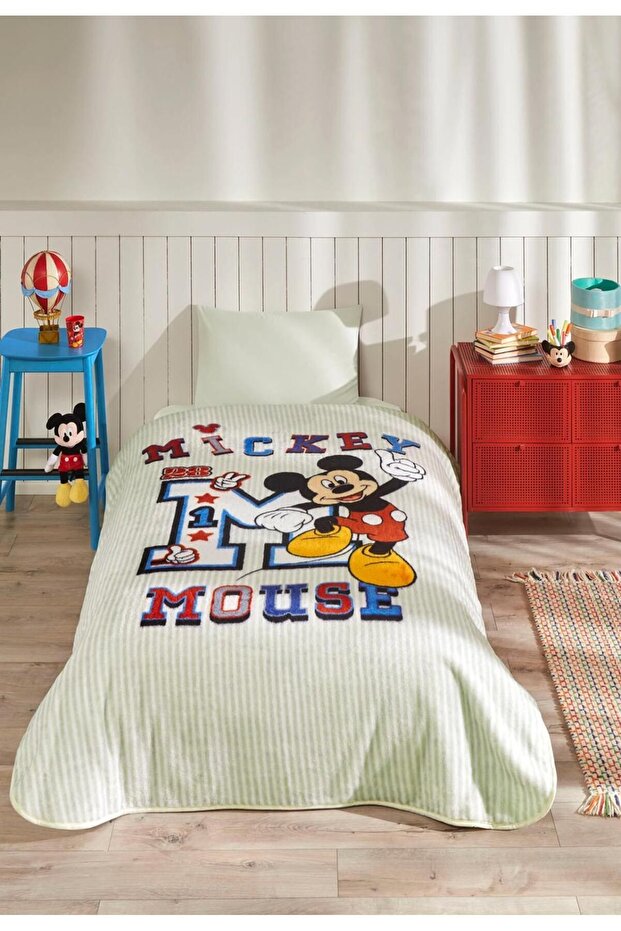 Lisanslı Battaniye Tek Kişilk Mickey Mouse - 1