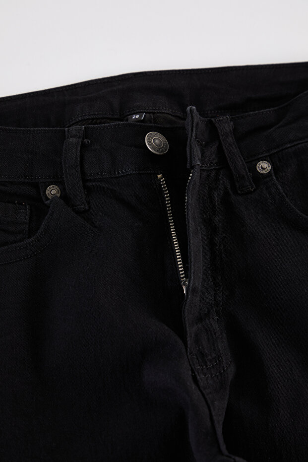 Erkek Siyah Smoke Skinny Fit Esnek Kumaş Dar Kesim Denim Kot Pantolon Jeans TMNAW25JE00005 - 7
