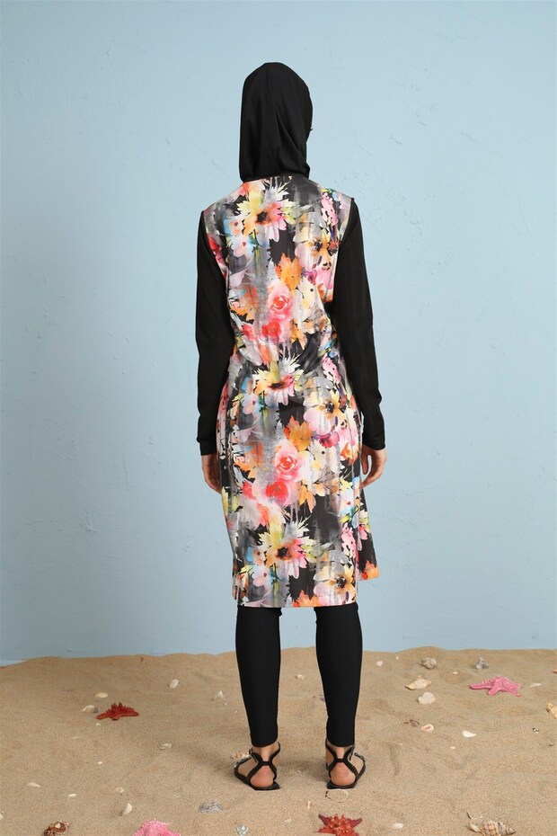 Renkli Desenli Mayo - 5