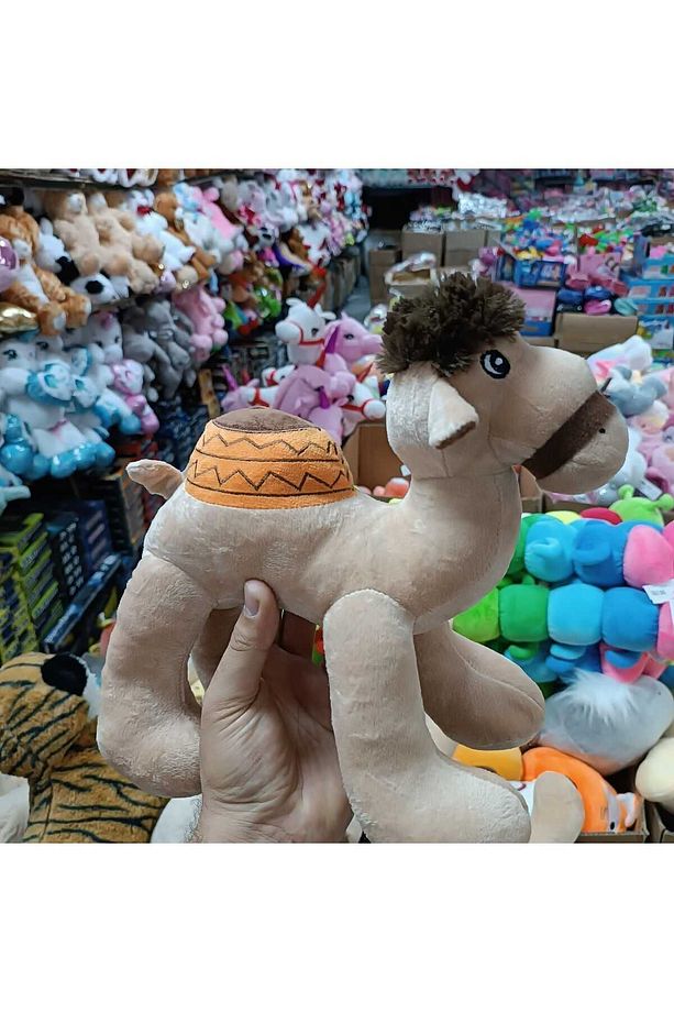 Oyuncak Deve Peluş Yüksek Kalite İthal Kumaş Camel 30 Cm - 5