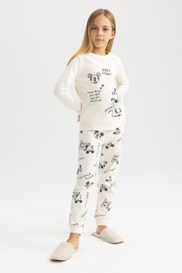 Disney Mickey & Minnie Girl's Long Sleeve Pajama Set - A8781a823au