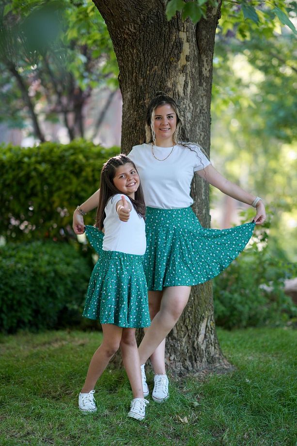 Eylül Elif Butik Anne Kız Şort Etek ( Ürün Tek fiyattır) - 3