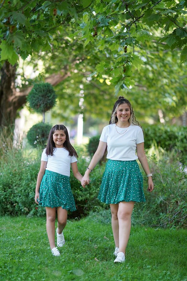 Eylül Elif Butik Anne Kız Şort Etek ( Ürün Tek fiyattır) - 6