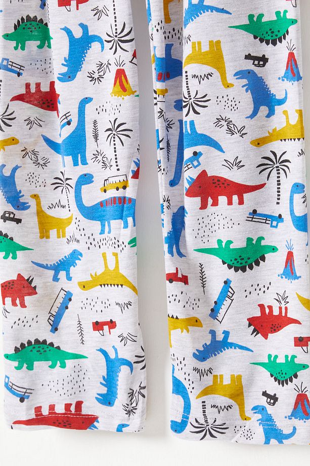 Dinozor Desenli Erkek Çocuk Pijama Takımı 16327 - 4