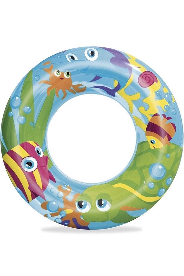 Deniz Hayvan Desenli Şişme Simit 56 Cm, Model_1 - 1