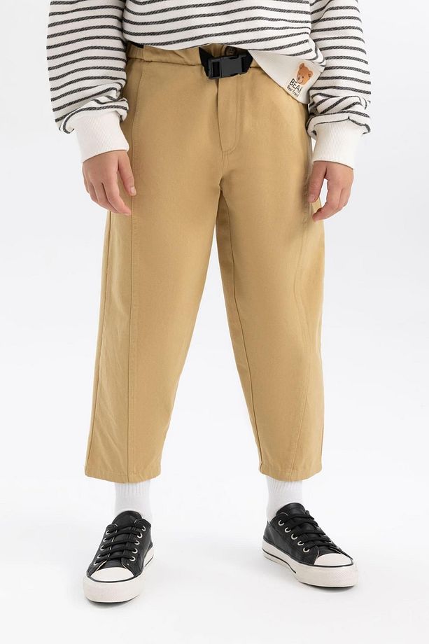 Kız Çocuk Slouchy Fit Düz Paça Gabardin Pantolon A9606a823wn - 6