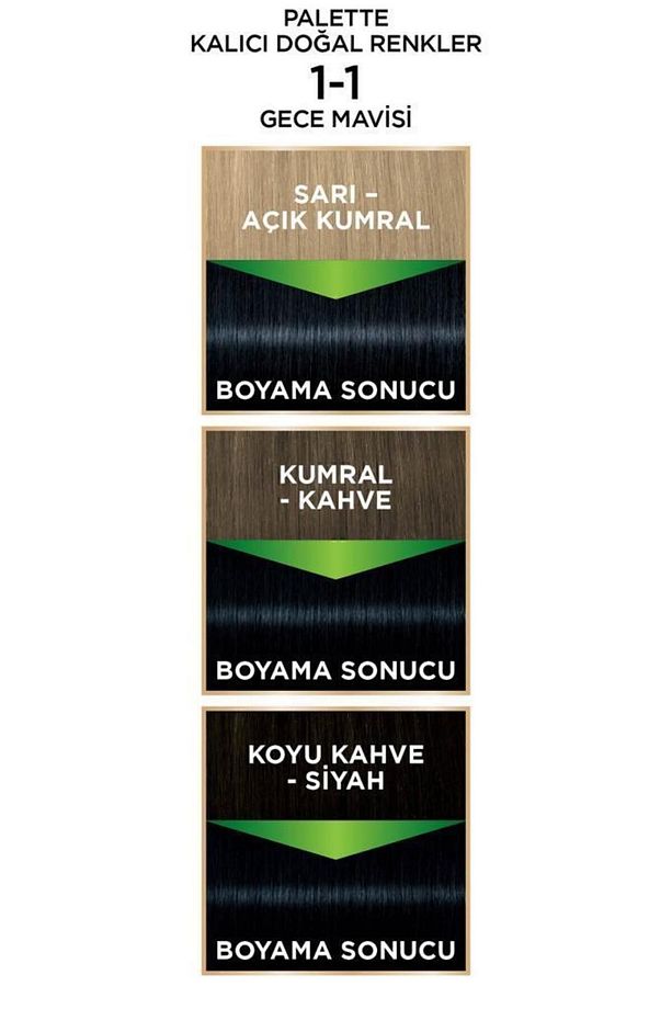 Kalıcı Doğal Renkler 1-1 Gece Mavisi X 2 Adet - 4