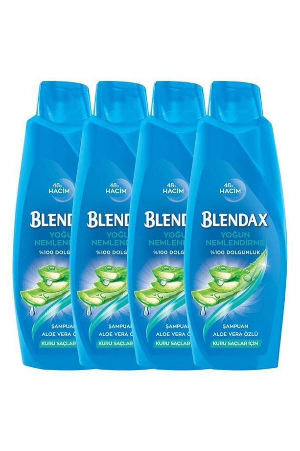 Yoğun Nemlendirme Aloe Vera Özlü Şampuan 500 ml X 4 Adet - 1
