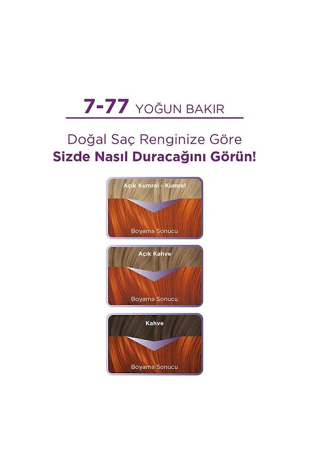 Göz Alıcı Renkler 7-77 Yoğun Bakır Saç Boyası - 2