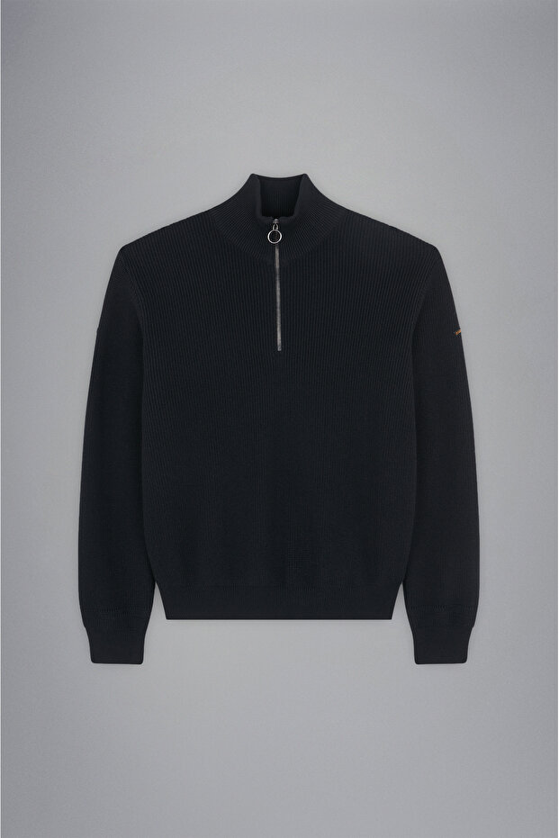 MEN'S ZIPPED PULLOVER C.W. WOOL - 4