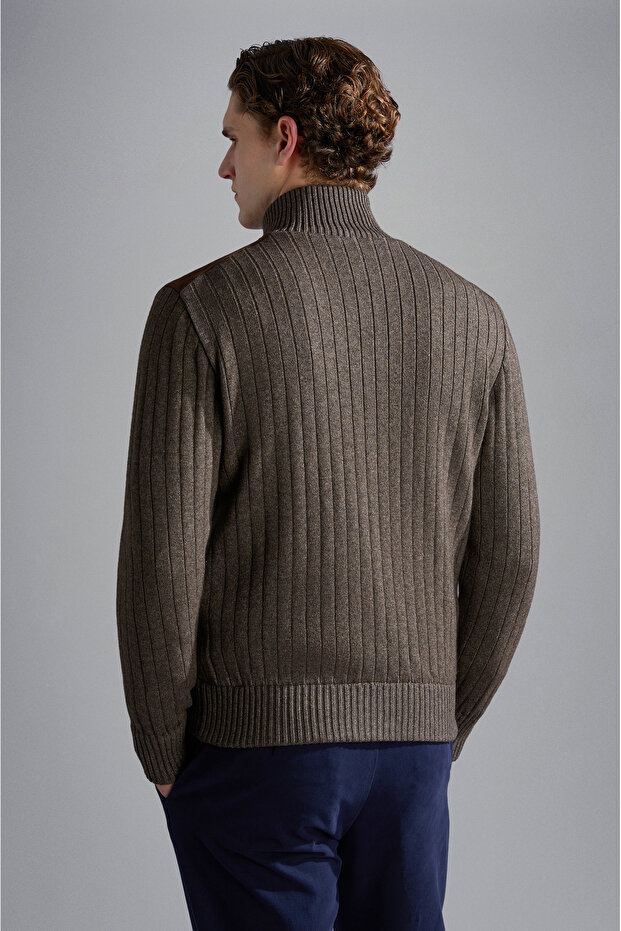 MEN'S ZIPPED PULLOVER C.W. WOOL - 2