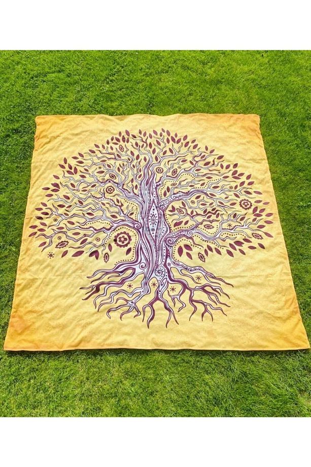 Hayat Ağacı & Tree Of Life Duvar Örtüsü Tapestry - 4