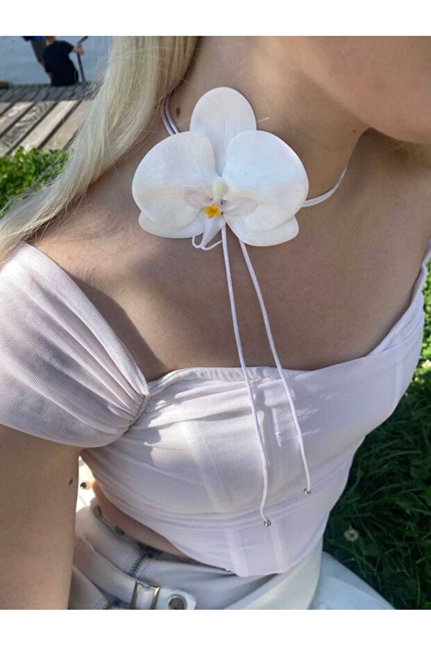 Orkide Choker Kolye - 2
