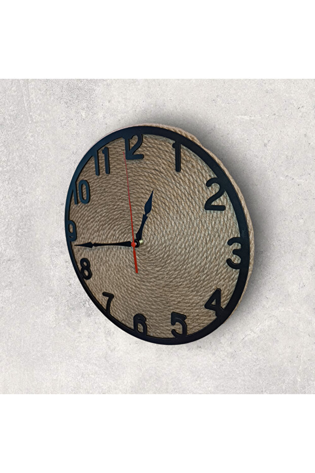 Wicker String Decorative Wall Clock - 7