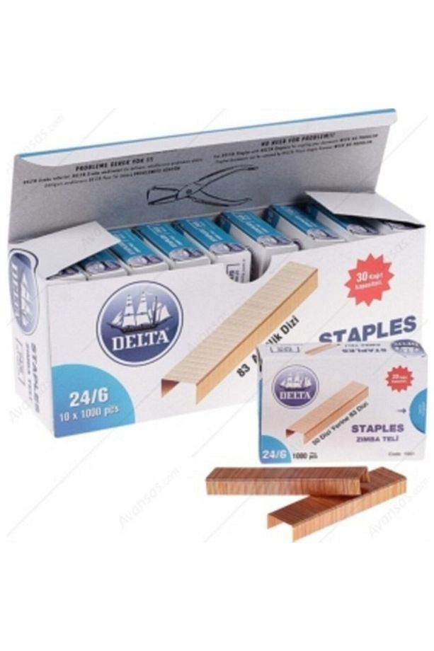 24/6 Zımba Teli 10lu Paket Sarı 10x1000 - 1