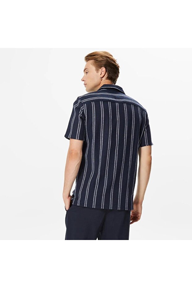 ONSTREV LIFE REG STRUC STRIPE SS SHIRT Dark Navy - 2