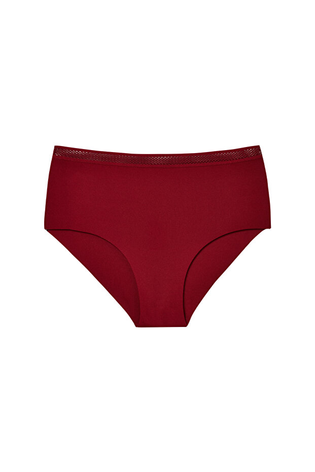 Laser Cut Waist Mesh Elastic High Waist Intelok Women's Panties